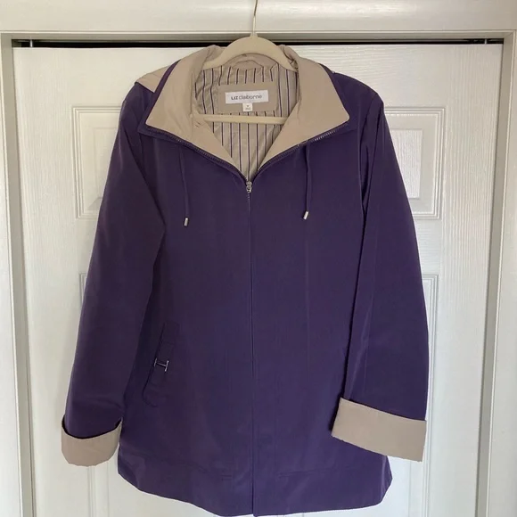 Liz Claiborne Jackets Coats Liz Claiborne Rain Jacket Purple